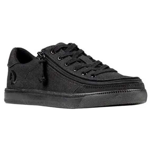 NEW Billy Footwear Women Sneaker Low Top Zip Up Black Adaptive Size 8.5 M KF190 - Picture 2 of 5